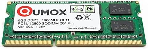 Оперативна пам'ять QUMOX 4 ГБ, 204 контакти DDR3L-1600 SO-DIMM (1600 МГц, PC3L-12800S, CL11, 1,35 В | Зображення 2
