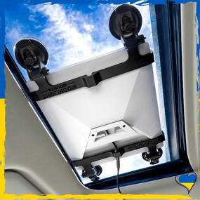 Автомобильное крепление для Starlink mini на присосках черный