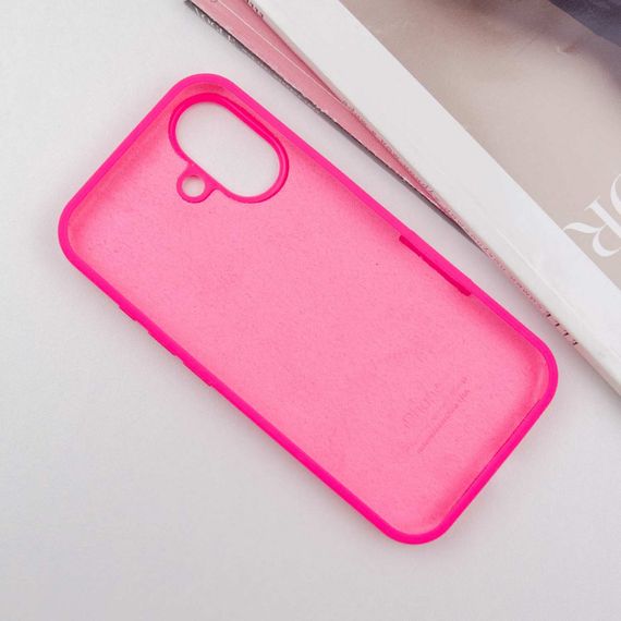 Чохол Silicone Case Full Protective (AA) для Apple iPhone 16 Plus (6.7") Рожевий / Barbie pink | Зображення 2