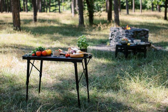 Стіл Tribe Camp Table Alu алюмінієвий чорний, Похідний стіл трайб для кемпінгу, Стіл регульований для риболовлі | Зображення 5