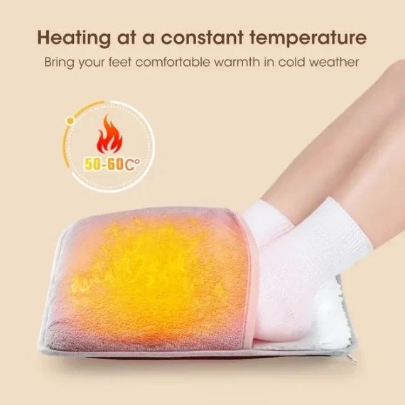 Портативна фланельова грілка для ніг з електричним підігрівом Foot warmer XL-997 Килимок з USB підігрівом | Зображення 5