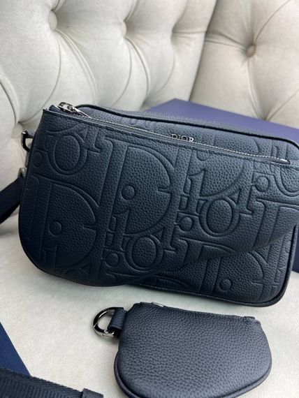 Месенджер Dior Saddle Black чорний c856 | Зображення 2