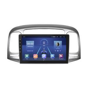 Штатная магнитола Lesko для Hyundai Accent III 2006-2011 экран 9" 4/32Gb 4G Wi-Fi GPS Top