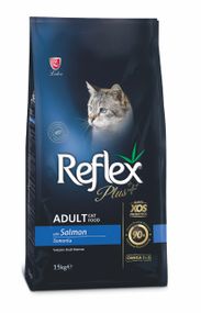 Корм Reflex Plus Cat Adult Salmon сухой с лососем для взрослых котов 15 кг