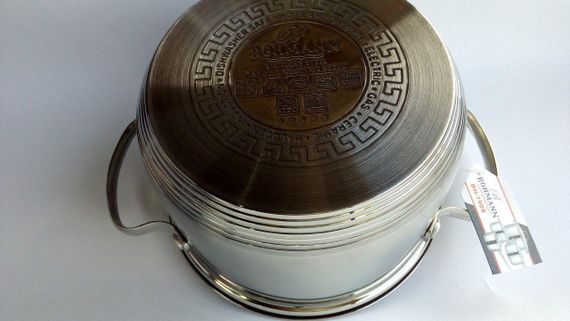 Набір кухонного посуду Bohmann BH-1908, 8 предметів нержавіюча сталь, для індукції | Зображення 3