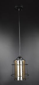 Люстра підвісна LOFT на 1 лампочку 26962 Чорний 30-100х17х17 см.