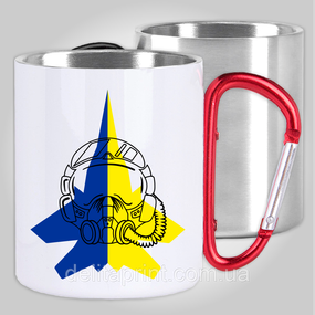 Кружка з карабіном термо "Призрак Киева" патріотична