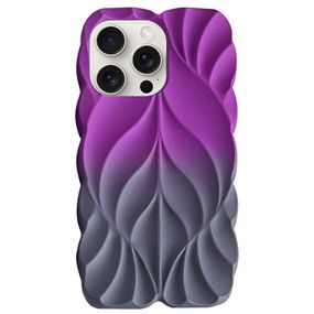 TPU чохол Leaf для Apple iPhone 15 Pro (6.1") Violet / Grey