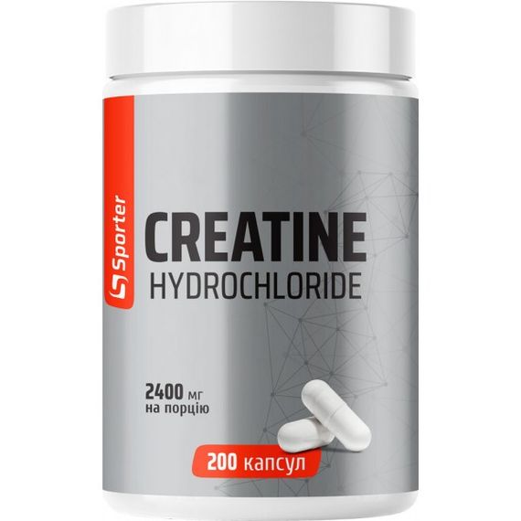 Креатин гидрохлорид Sporter Creatine HCL 800 мг 200 капсул