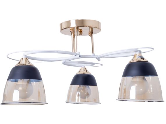 Потолочная люстра LK-727S/3 E27 WH+FG | Зображення 1