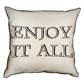 Подушка с мешковины Enjoy it all 45x45 см (45PHB_JOY010)