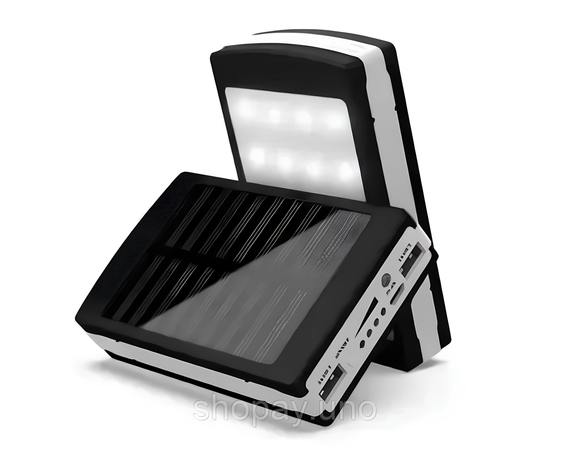 Портативное зарядное устройство с фонариком Solar Power Bank 50000 mAh