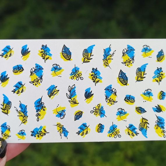 Патріотичний слайдер UA09 на водяній основі  (5x8см)