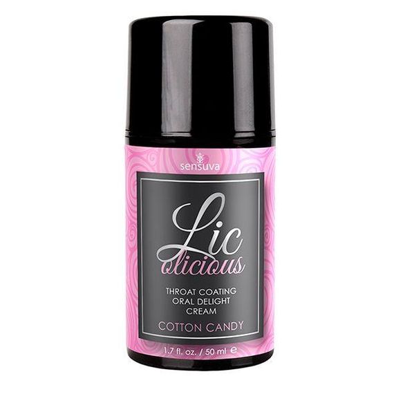 Гель для мінету Sensuva Lic-o-licious Cotton Candy (50 мл), оліїстий, без цукру Sex Aura