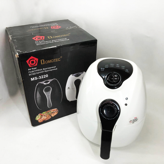 Аэро фритюрница Air Fryer DOMOTEC MS-3220 белый