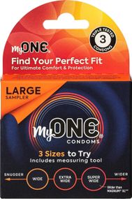 Набор латексных больших презервативов My ONE Large Sampler разного размера sexstyle