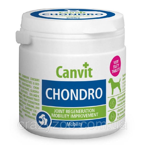 Вітаміни для собак Canvit Chondro для регенерації суглобів 100 г can50729