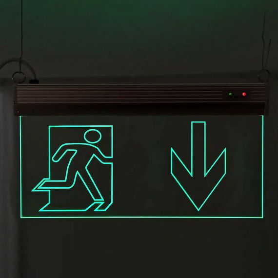 Світильник аварійний евакуаційний Двері Прямо S503 ACRYLIC LED 3W GRAVING Ny95000497