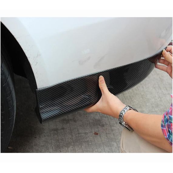 Накладки на задній бампер Flap (для Base 2011-2015, Карбон) для Ауди A4 B8 рр | Зображення 1
