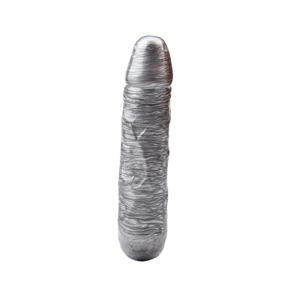 Фалоімітатор подвійний (двосторонній) Chisa Dark Muscle Dixie Normous, сріблястий Sex Aura | Зображення 3