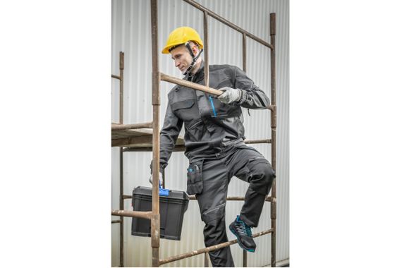 Куртка робоча Hoegert WURNITZ HT5K814-XL еластична 60% бавовна, 38% поліестер, 2% еластан темно-сіра, XL (54) | Зображення 2