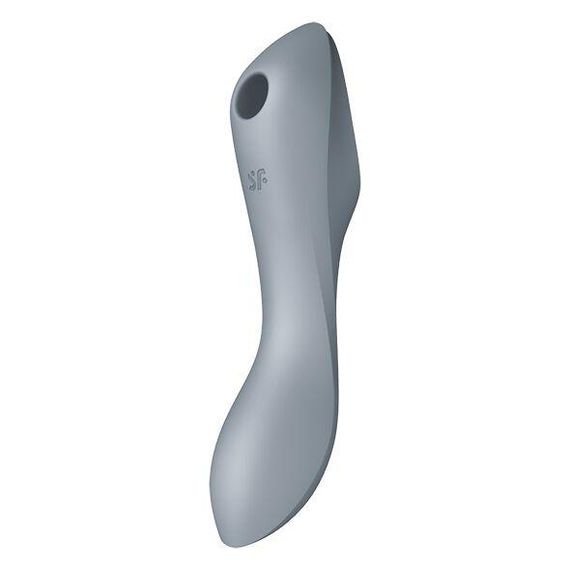 Вакуумний стимулятор з вібрацією Satisfyer Curvy Trinity 3, Сірий — потужна стимуляція та розкішне задоволення | Зображення 1