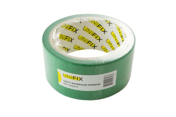 Лента клейкая малярная MR-7840261P премиум 48мм*20м UNIFIX | Зображення 1