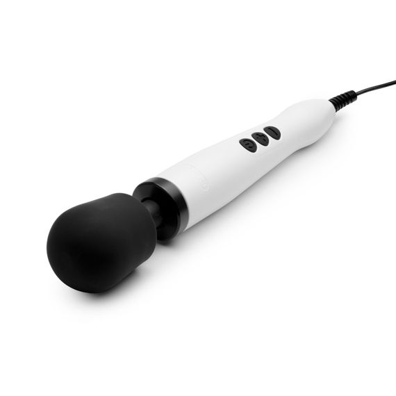 Вібромасажер DOXY Original White, дуже потужний, живлення 220В, пульсівні вібрації | Зображення 1