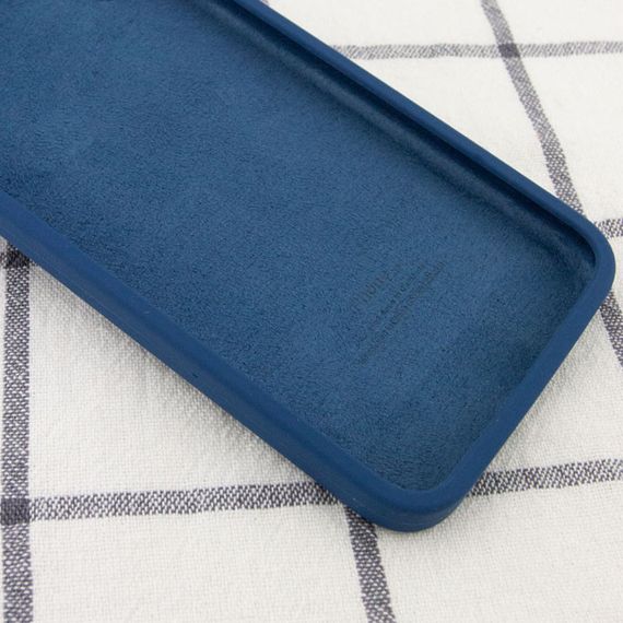 Чехол Silicone Case Square Full Camera Protective (AA) для Apple iPhone 11 Pro Max (6.5") Синій/Navy Blue | Зображення 2