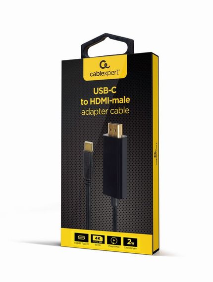 Кабель Cablexpert A-CM-HDMIM-02, USB-C на HDMI, 2м | Зображення 1