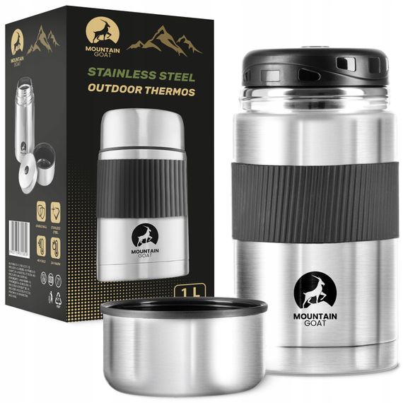 Термос для їжі Mountain Goat 1 л Silver (P-5907739315809)