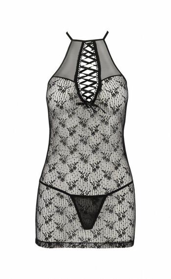 Полупрозрачная Сорочка Passion AZALIA CHEMISE S/M, black sexstyle | Зображення 2