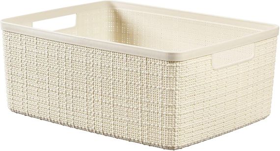 Корзина для хранения Curver (Курвер) Jute M 12 л (01905) Кремовый