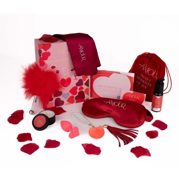 Набір еротичних гаджетів Dream Toys Amour The Hearts of Love, червоний Sex Aura | Зображення 1