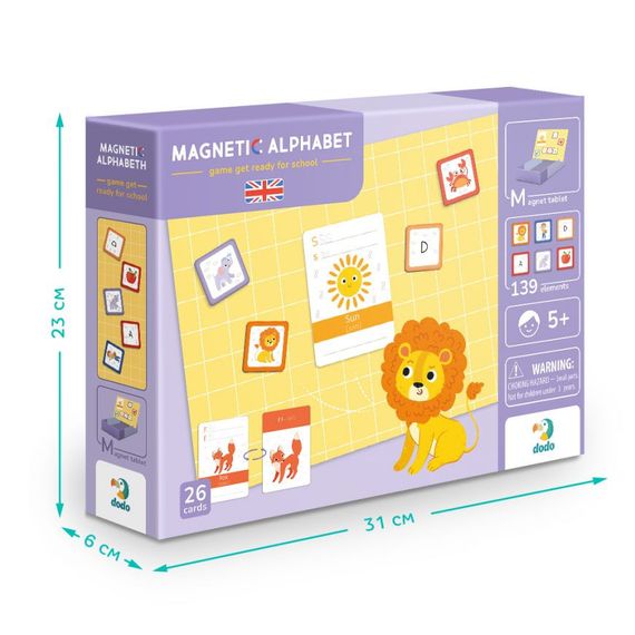 Розвиваюча магнітна гра "Англійська Азбука" DoDo 200214 | Зображення 4
