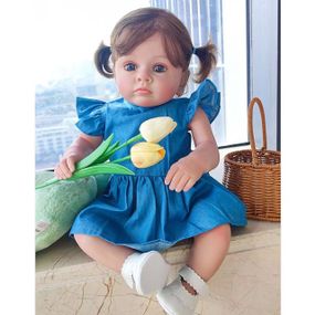 Силіконова Колекційна Лялька Реборн Reborn Дівчинка Беккі ( Вінілова Лялька ) Висота 60 см