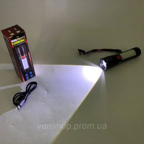 Светодиодный прочный фонарик 611-TG+COB(white+red), Пылезащищенный фонарь, Фонарь военный зсу QD-33