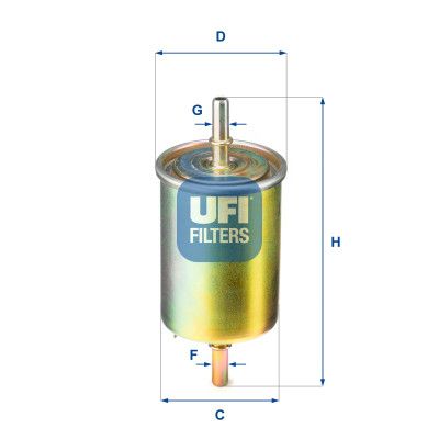 Фильтр топливный UFI 31.850.00 - Топ Продаж!