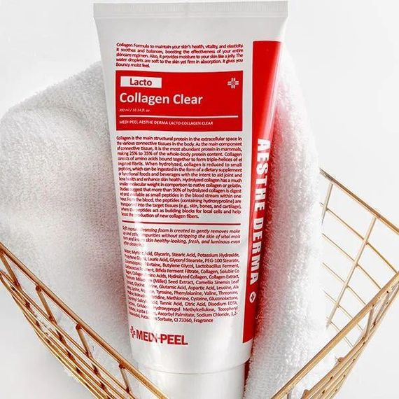 Очищающая пенка Medi-Peel Lacto Collagen Clear с коллагеном 300 мл | Зображення 3