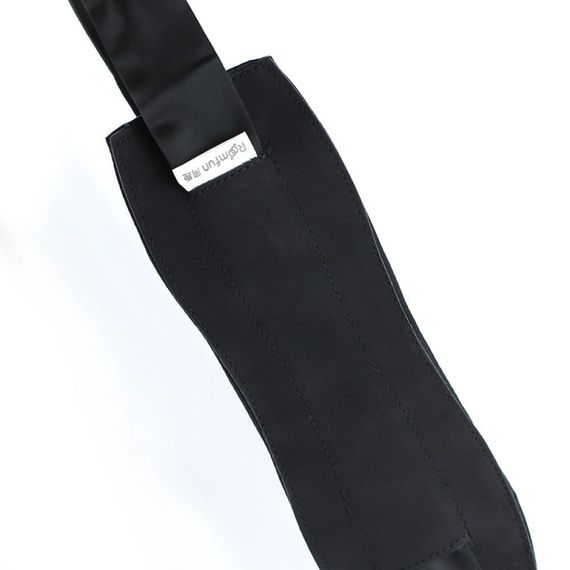 Изысканные наручники на запястья Roomfun с бантами, черные sexstyle | Зображення 3