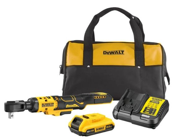 Гайкокрут кутовий - ключ-храповик акумуляторний DeWalt з АКБ та ЗП DCF512D1 | Зображення 2