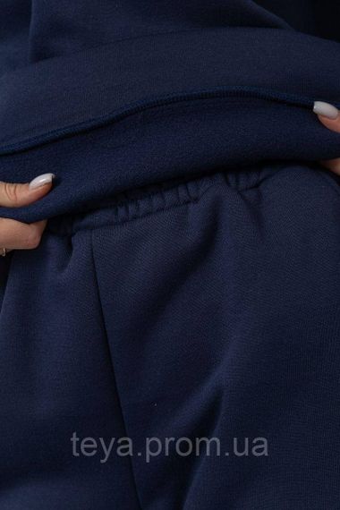Спортивний костюм жіночий на флісі, колір темно-синій, розмір L-XL FA_008426 | Зображення 5