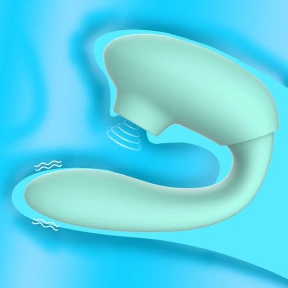 Вибратор двойной стимуляции Every Night Toys вакуум с эффектом посасывания и стимуляция точки G sexstyle | Зображення 3