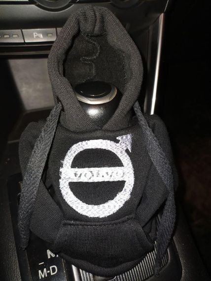 Чохол кофта Худі аксесуар на КПП  Car Hoodie Volvo Вольво чорний подарунок автомобілісту 10070