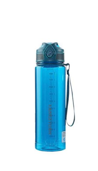 Бутылка KANGZYUAN 700 мл - Голубая Tritan BPA-free, ударопрочная, спортивная с эргономичной крышкой | Зображення 9