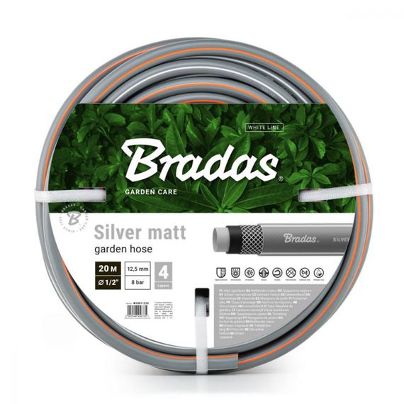Шланг для поливу Bradas SILVER MATT 1/2", 20 м (WSM1/220)