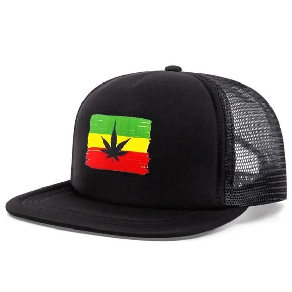 Кепка снепбек із сіточкою (Snapback)  Конопля  Чорний з жовтим 56-61р (9058) | Зображення 8