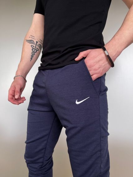 Штани чоловічі трикотажні Nike сині | Зображення 1