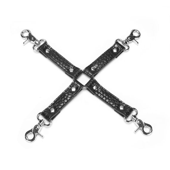 Набор Liebe Seele Temptation Bondage 8pcs Kit, фиксаторы, ошейник с поводком, кляп, флоггер, маска Sex Aura | Зображення 8