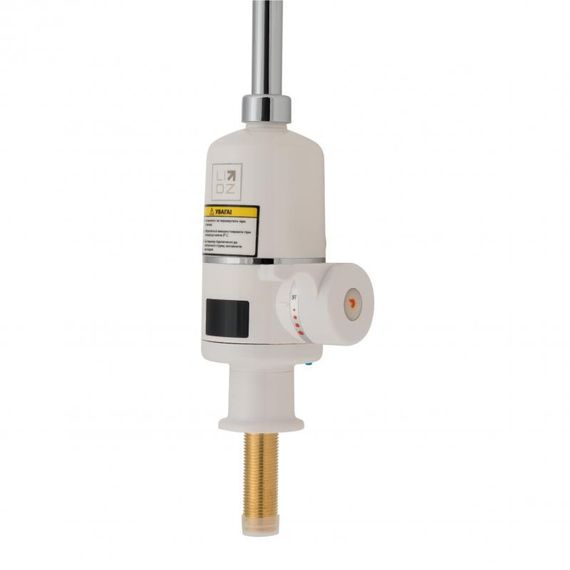 Проточный кран-водонагреватель кухонный для кухни Lidz Warm 056 LDWAR056WCR24984 White / Chrome | Зображення 3